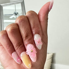 "Pink Lemonade" Nails